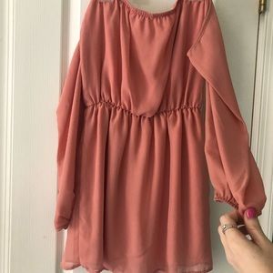 Tobi Dresses - Peach off-the-shoulder dress Tobi Dresses - Peach off-the-shoulder dress